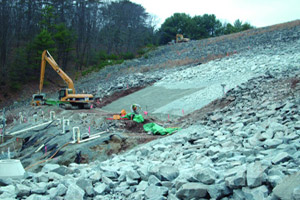 reconstruction of dam